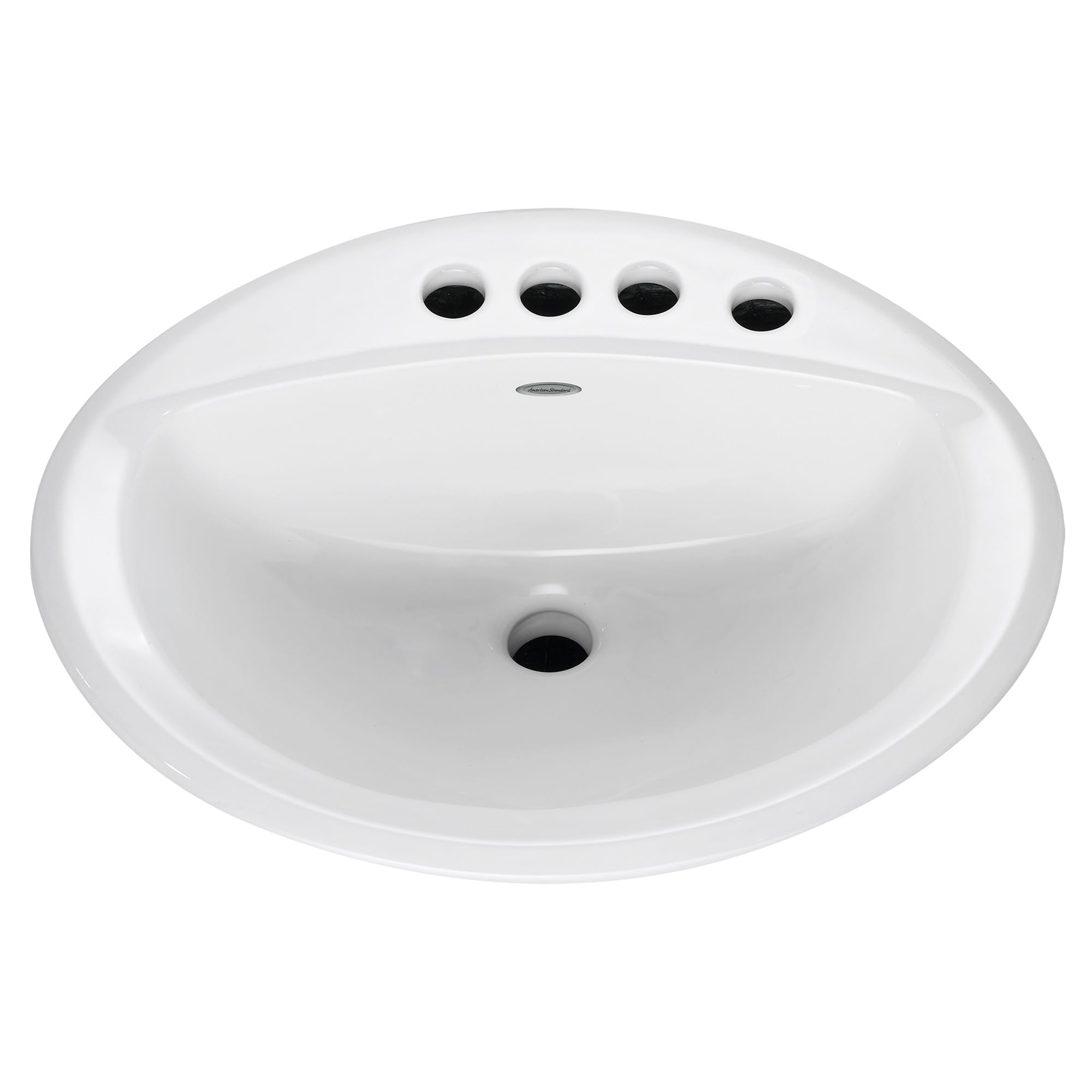 Aqualyn Drop In Sink With 4 Inch Centerset and Extra Right Hand Hole WHITE